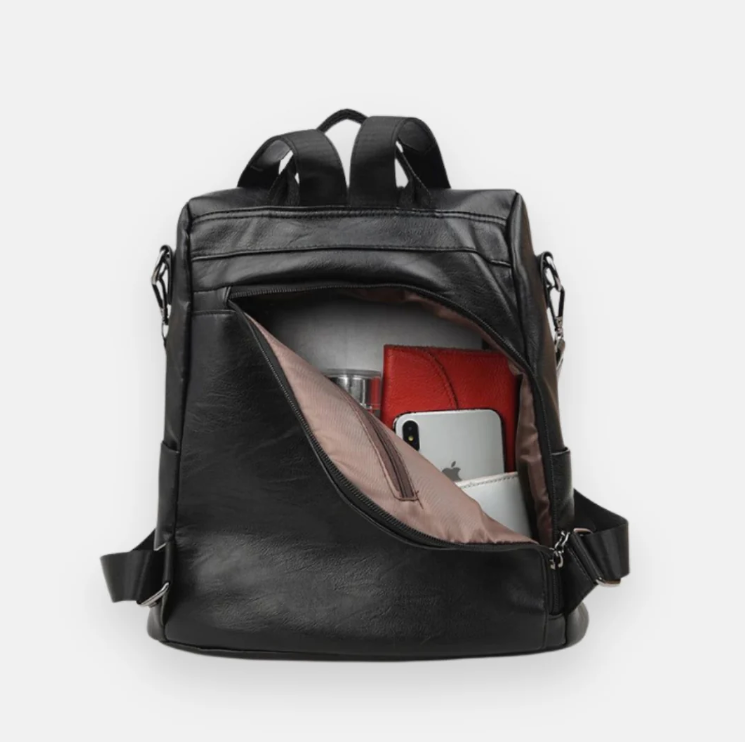 BOLSA MOCHILA COURO