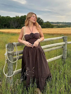 VESTIDO FRENTE UNICA ALFARROBA
