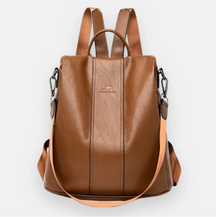 BOLSA MOCHILA COURO