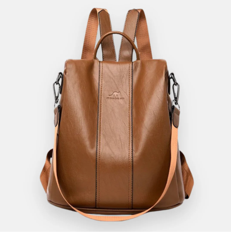 BOLSA MOCHILA COURO