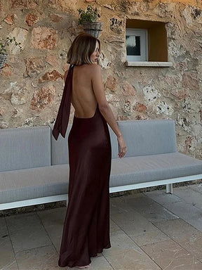 VESTIDO DE CETIM LUIZA